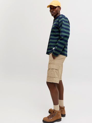 JACK & JONES Loose fit Cargo Pants 'JPSTCOLE MATTY' in Brown