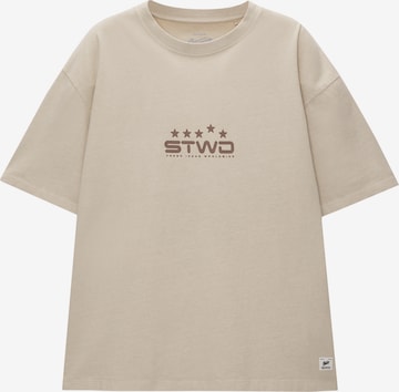 Pull&Bear T-Shirt in Beige: predná strana