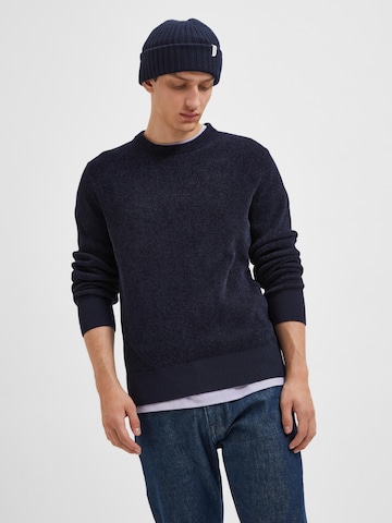 SELECTED HOMME Sweater 'Rodney' in Blue
