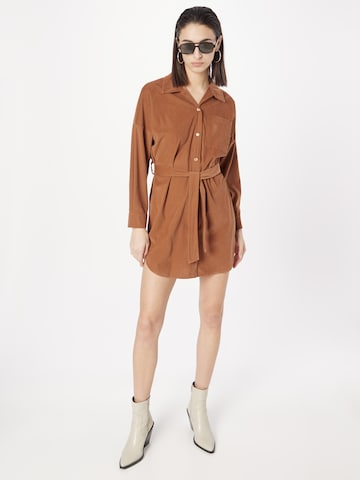 Sublevel Shirt Dress in Brown