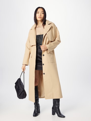 Nasty Gal Between-Seasons Coat in Brown