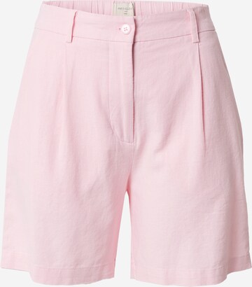 Freequent Normální Kalhoty se sklady v pase 'LAVA' – pink: přední strana