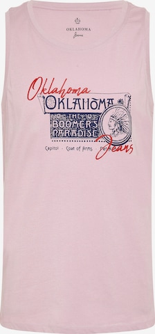 Oklahoma Jeans Tank Top ' aus Jersey ' in Pink: predná strana