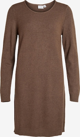 VILA Sukienka z dzianiny 'Ril' w kolorze brązowy: przód
