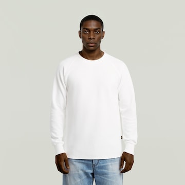 G-STAR Sweatshirt in Weiß: Vorderseite