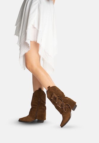 Bottes de cowboy Salinyang en marron