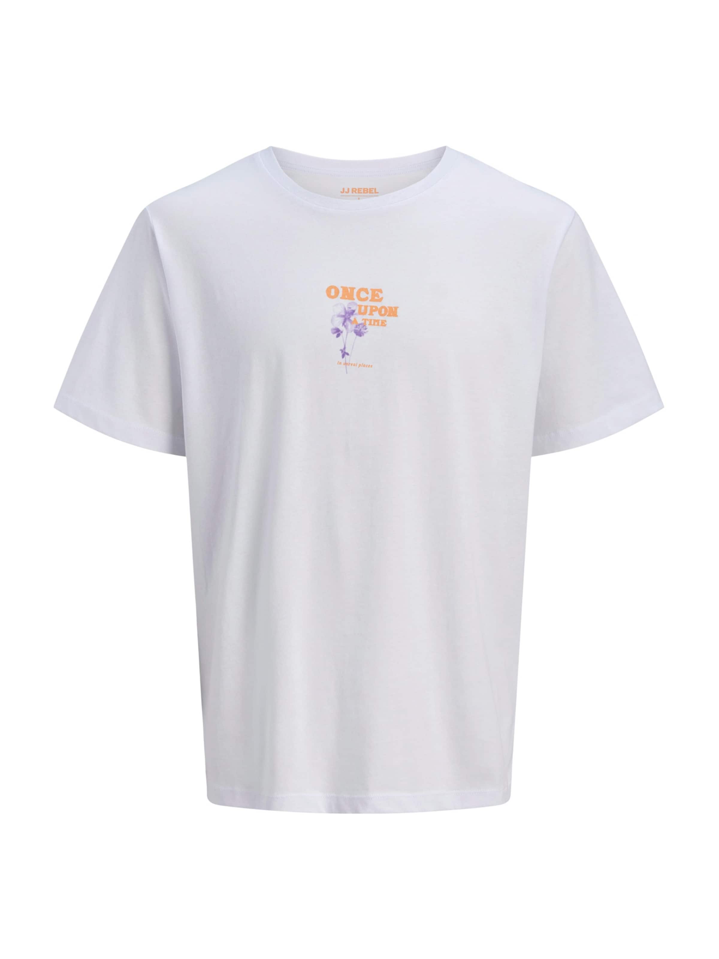 balts JJ Rebel T-Krekls 'JREBRILEY': no priekšpuses