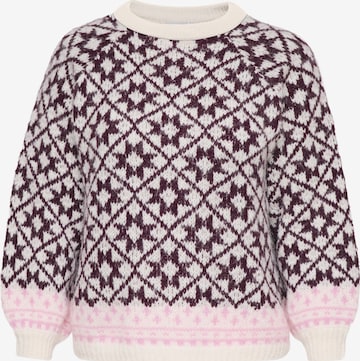 Pull-over 'CARCARO' ONLY Carmakoma en beige : devant