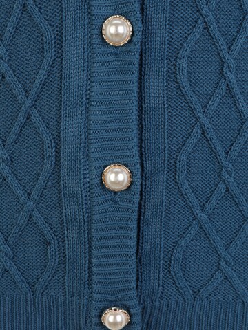 VILA Strickjacke in Blau