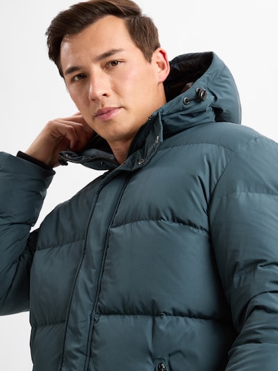 Finshley & Harding London Winter coat in Petrol, Item view