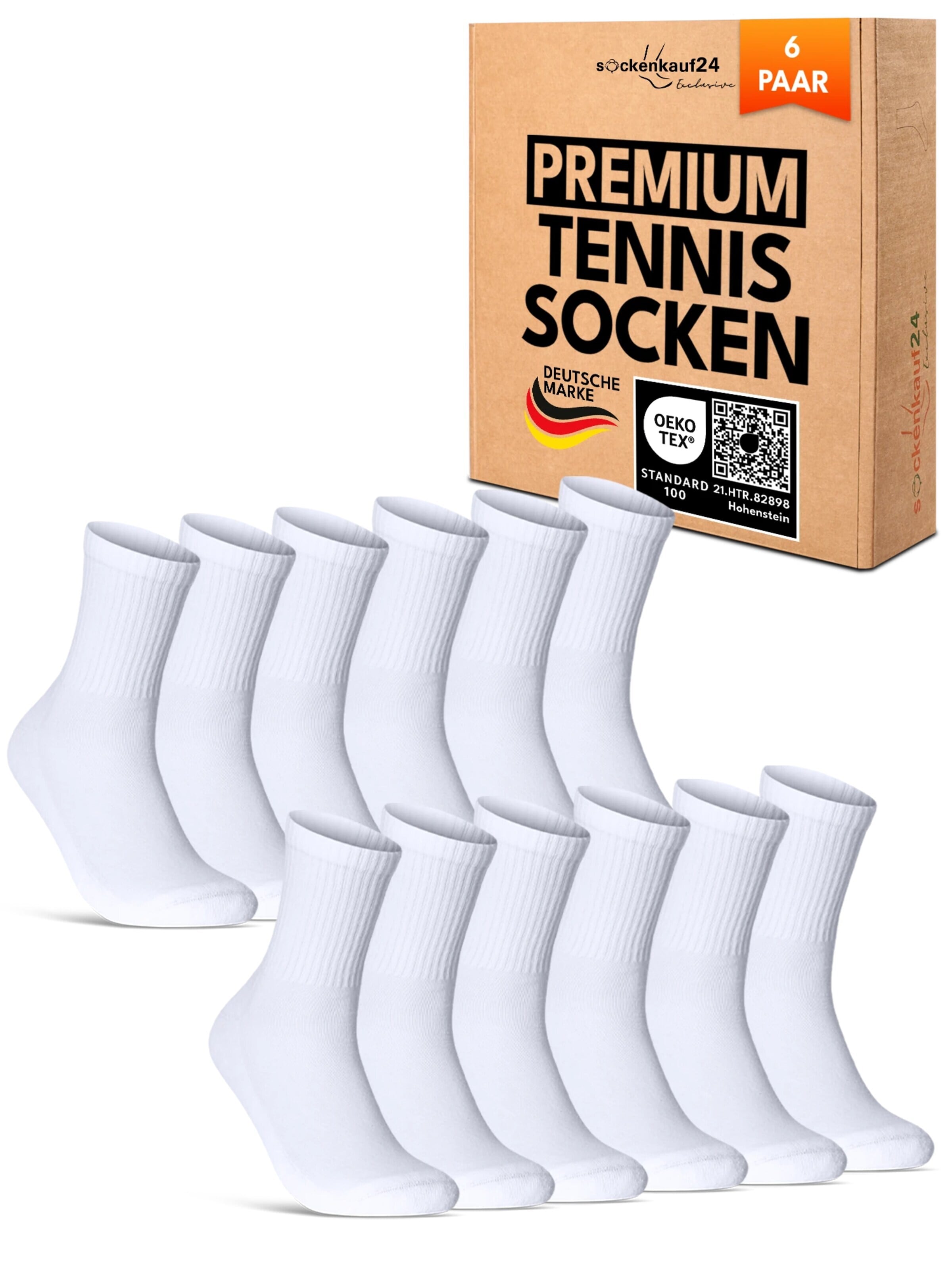 sockenkauf24 Sportsocken in Weiß: Vorderseite