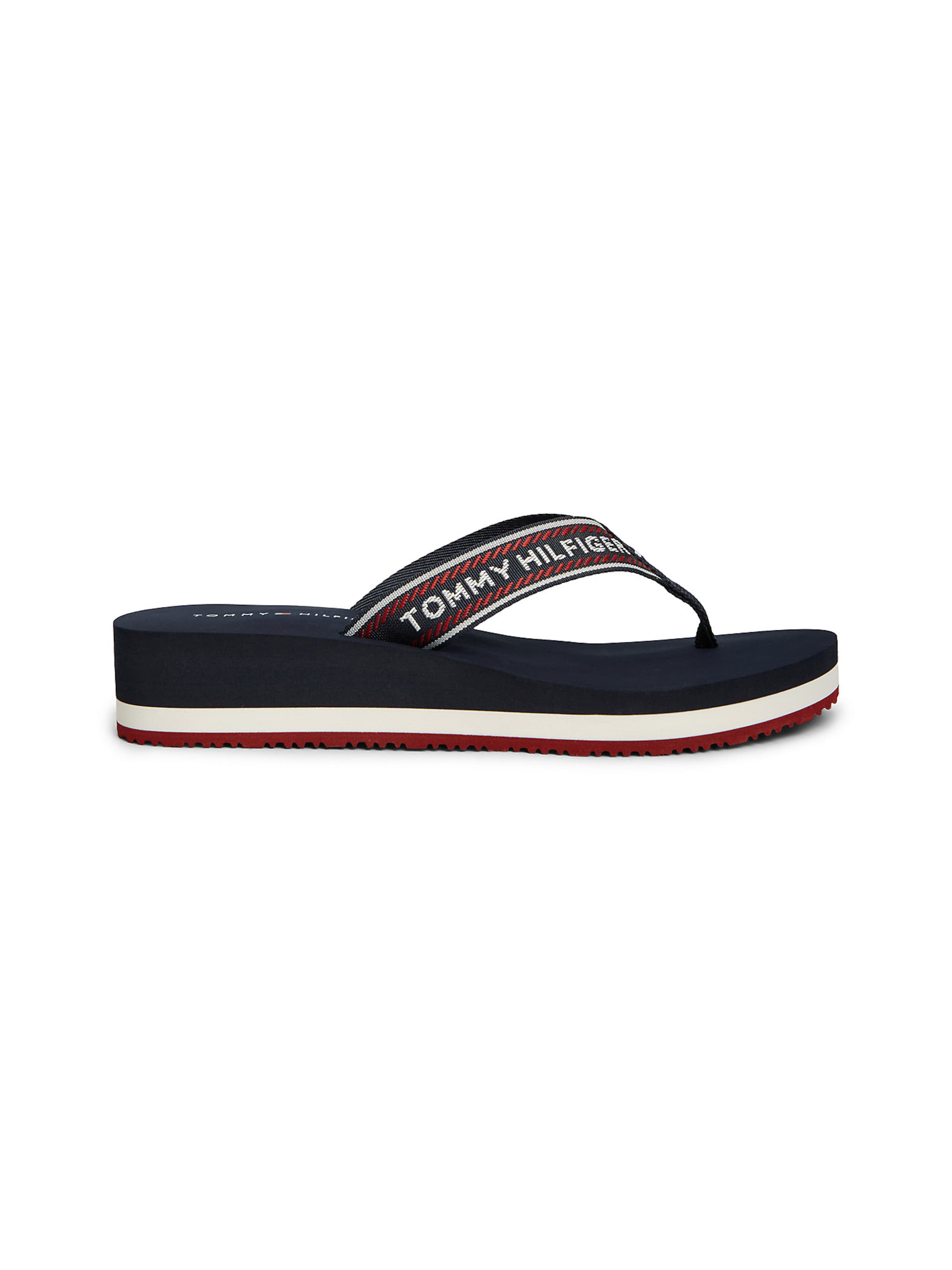 TOMMY HILFIGER Teenslipper in Blauw