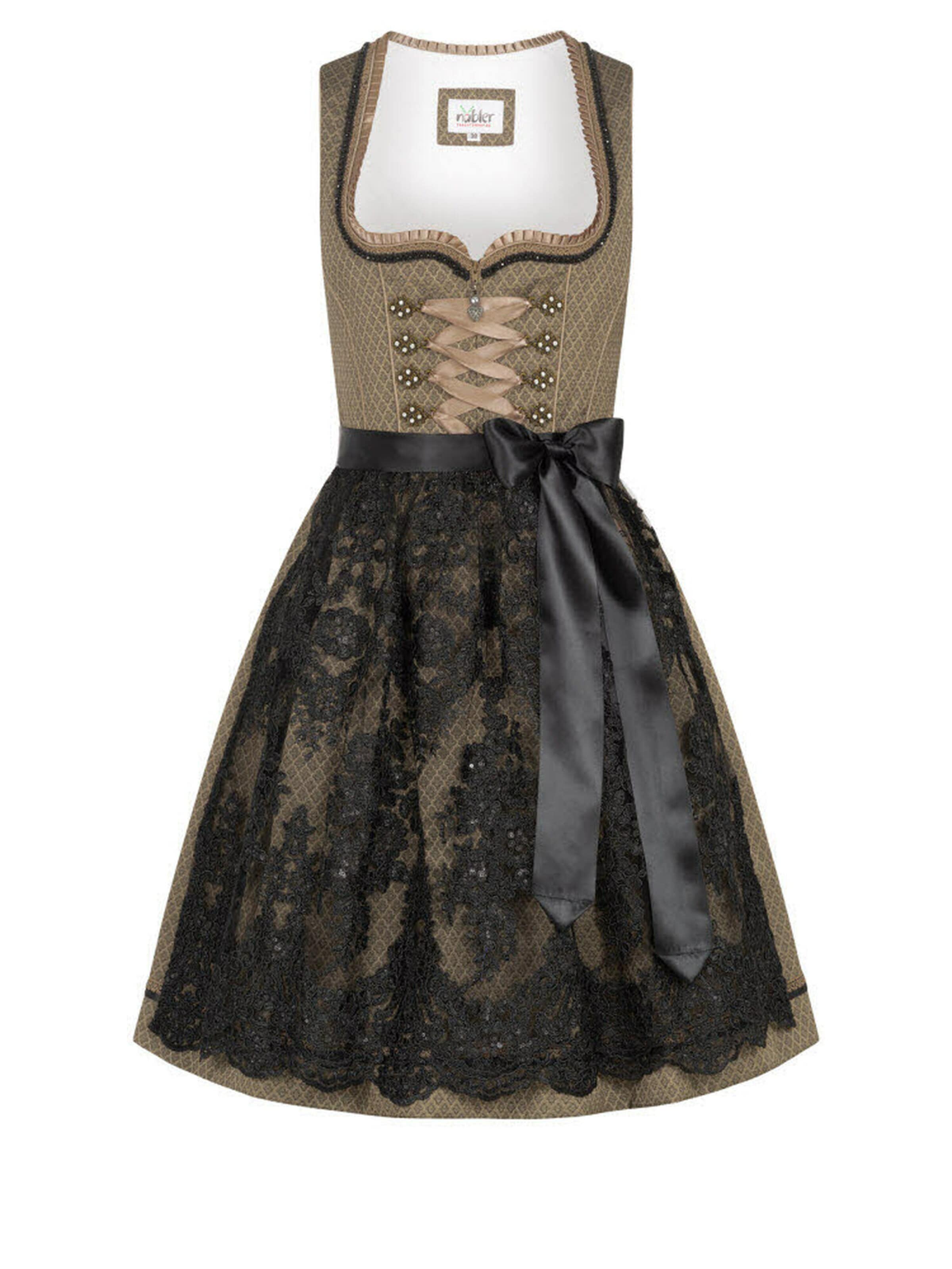Trachtenhof Nübler Dirndl 'Dirndl Mini Erika' in Brown: front
