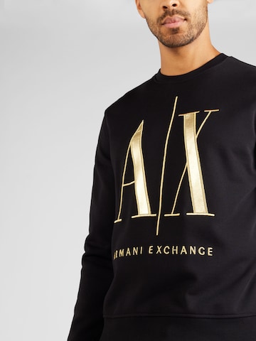 ARMANI EXCHANGE Sweatshirt i svart