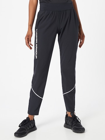 UNDER ARMOUR Regular Sporthose 'Storm' in Schwarz: predná strana