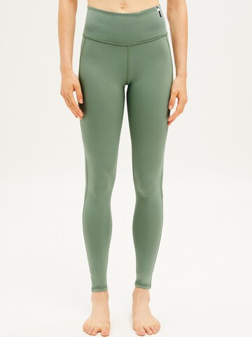 Skinny Leggings 'Aasana' ARMEDANGELS en vert : devant