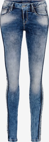 CIPO & BAXX Skinny Jeans in Blauw: voorkant