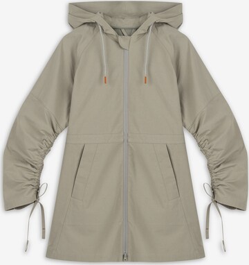 Twist Between-Seasons Coat in Grey: front