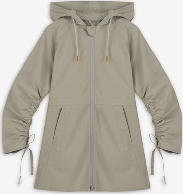 Twist Between-Seasons Coat in Grey: front