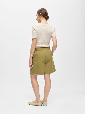 OBJECT Loosefit Bandplooibroek 'OBJBerta' in Bruin