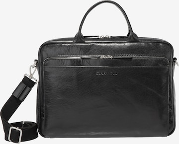 Borsa portadocumenti 'Kenley Charles' di STRELLSON in nero: frontale