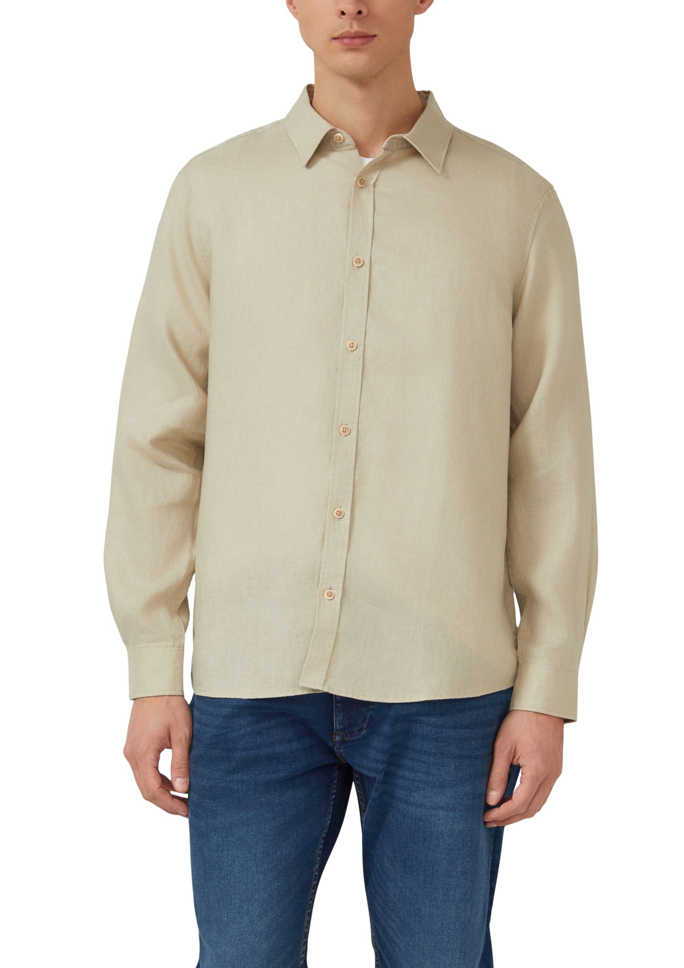 s.Oliver Regular Fit Hemd in Beige