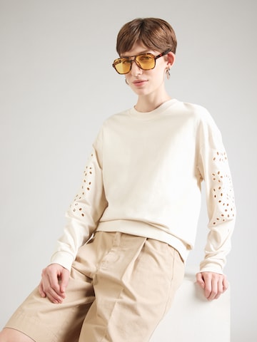 JDY Sweatshirt 'JDYJINNI' in Beige: front