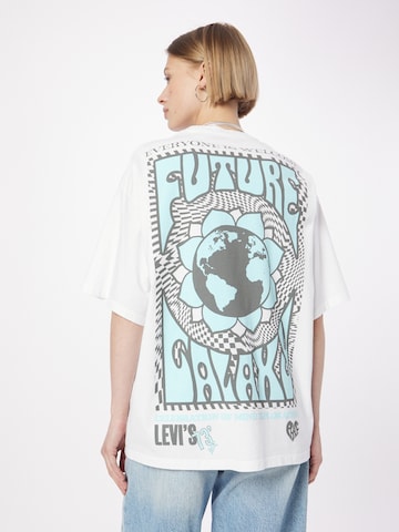 balta LEVI'S ® Marškinėliai 'Graphic Short Stack Tee'