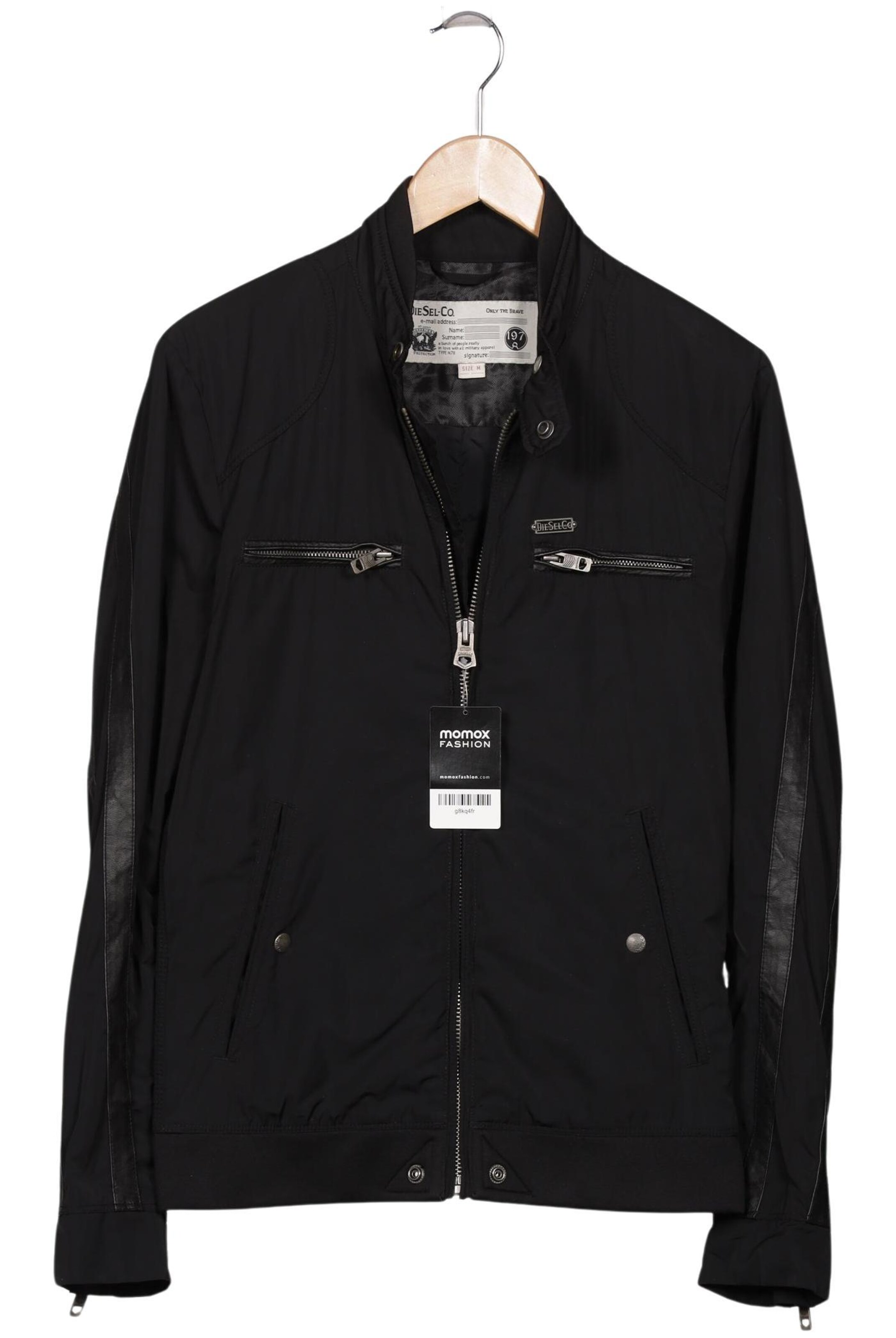 DIESEL Jacket & Coat in M in Black: front