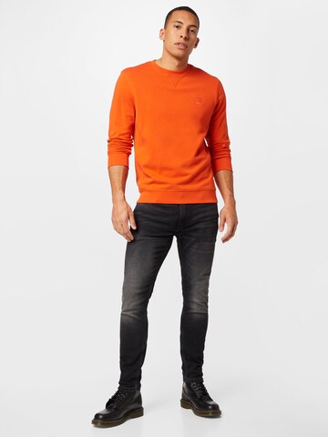 Bluză de molton 'Westart' de la BOSS pe portocaliu