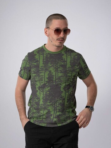 PANTONECLO Shirt 'Pantoneclo Men’s Crew Neck Short Sleeve T-Shirt' in Groen