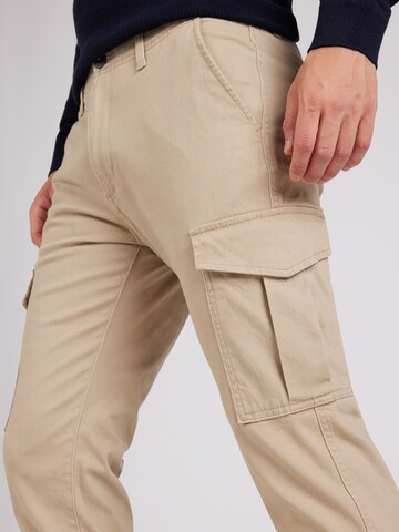 JACK & JONES Slimfit Cargobukser 'JJIMarco JJJoe' i beige