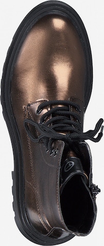 TAMARIS Lace-Up Ankle Boots in Bronze