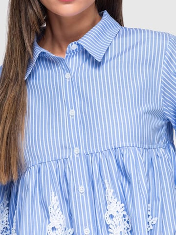 Ombre Bluse‌‌‌‌‌‌‌‌‌‌ in Blau