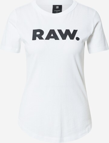 G-Star RAW Majica | bela barva: sprednja stran