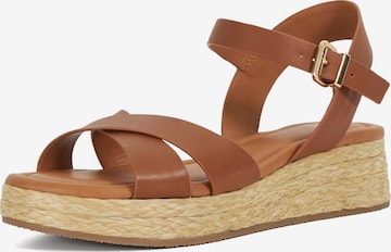 Sandales 'Littleton' Dune LONDON en marron : devant