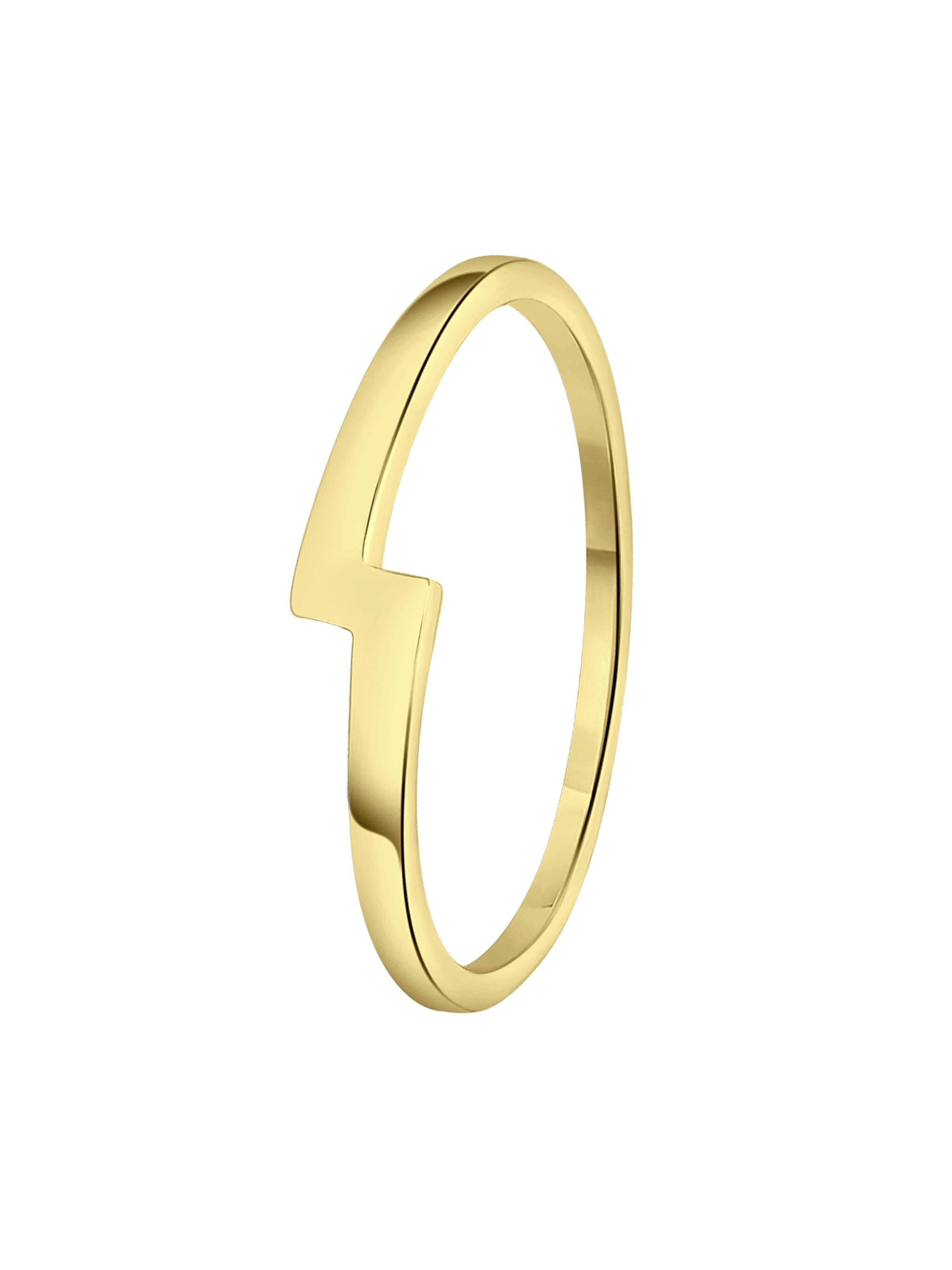 Lucardi Ring in Goud: voorkant