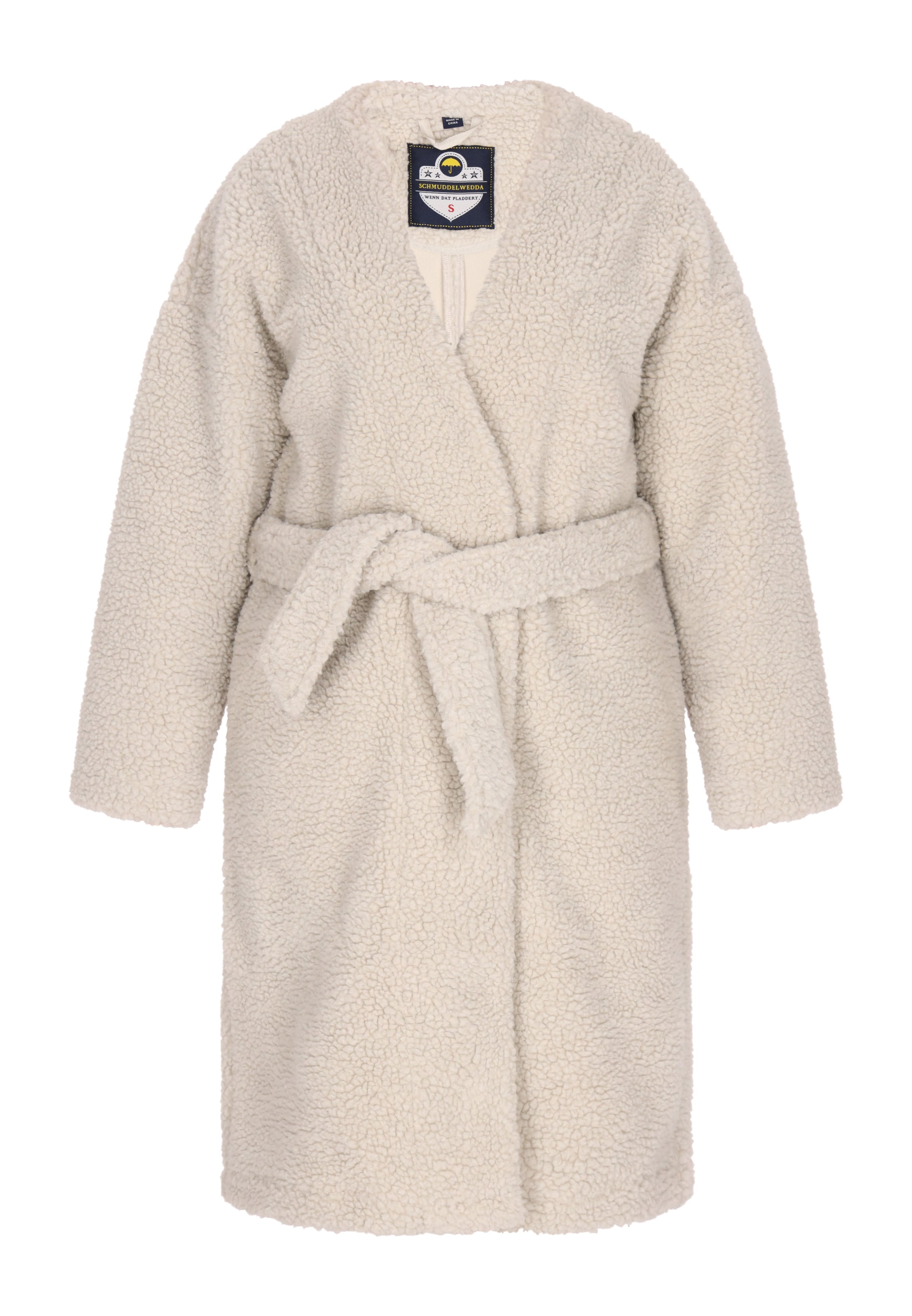 Schmuddelwedda Bademantel kurz in stone, Produktansicht