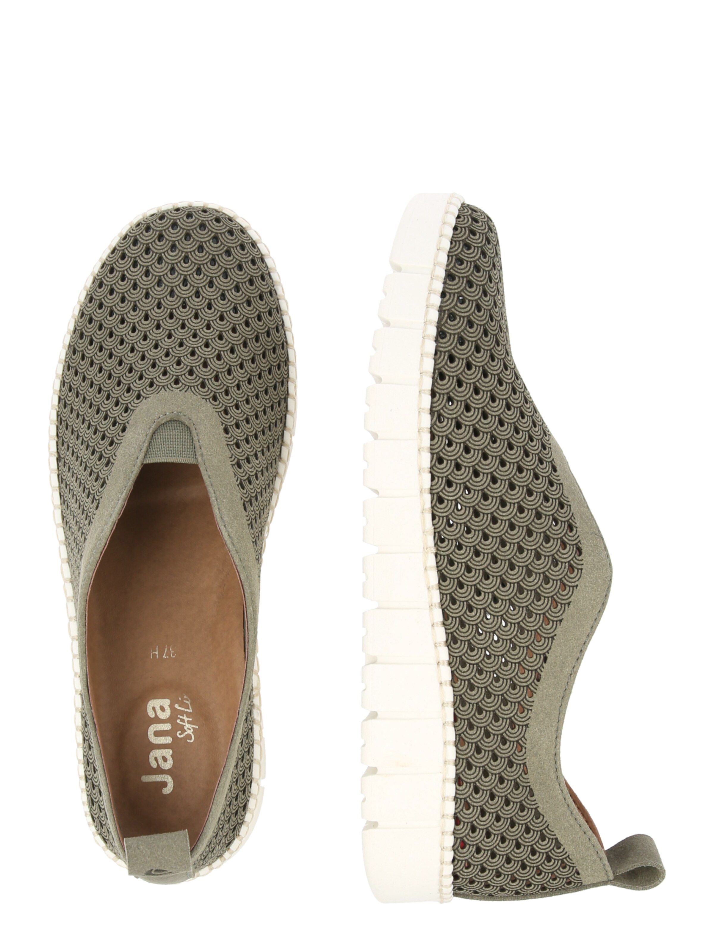 JANA Slip On i grøn