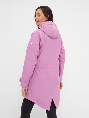 Derbe Softshelljacke 'Island Friese' in Lila