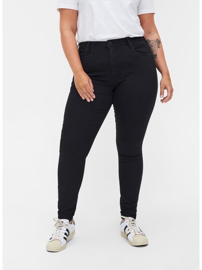 Zizzi Džínsy 'Amy' - čierny denim, Model/-ka