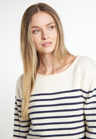 Pull-over DreiMaster Maritim en blanc