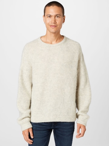 AMERICAN VINTAGE Sweater 'EAST' in White: front