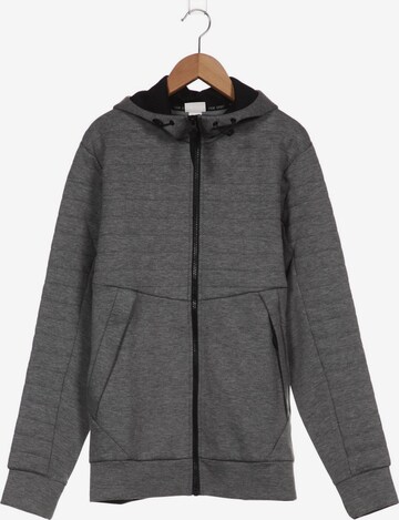 H&M Sweatshirt & Zip-Up Hoodie in S in Grey: front