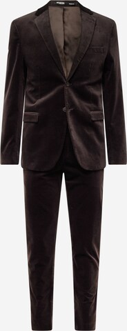 SELECTED HOMME Slim fit Suit in Brown: front