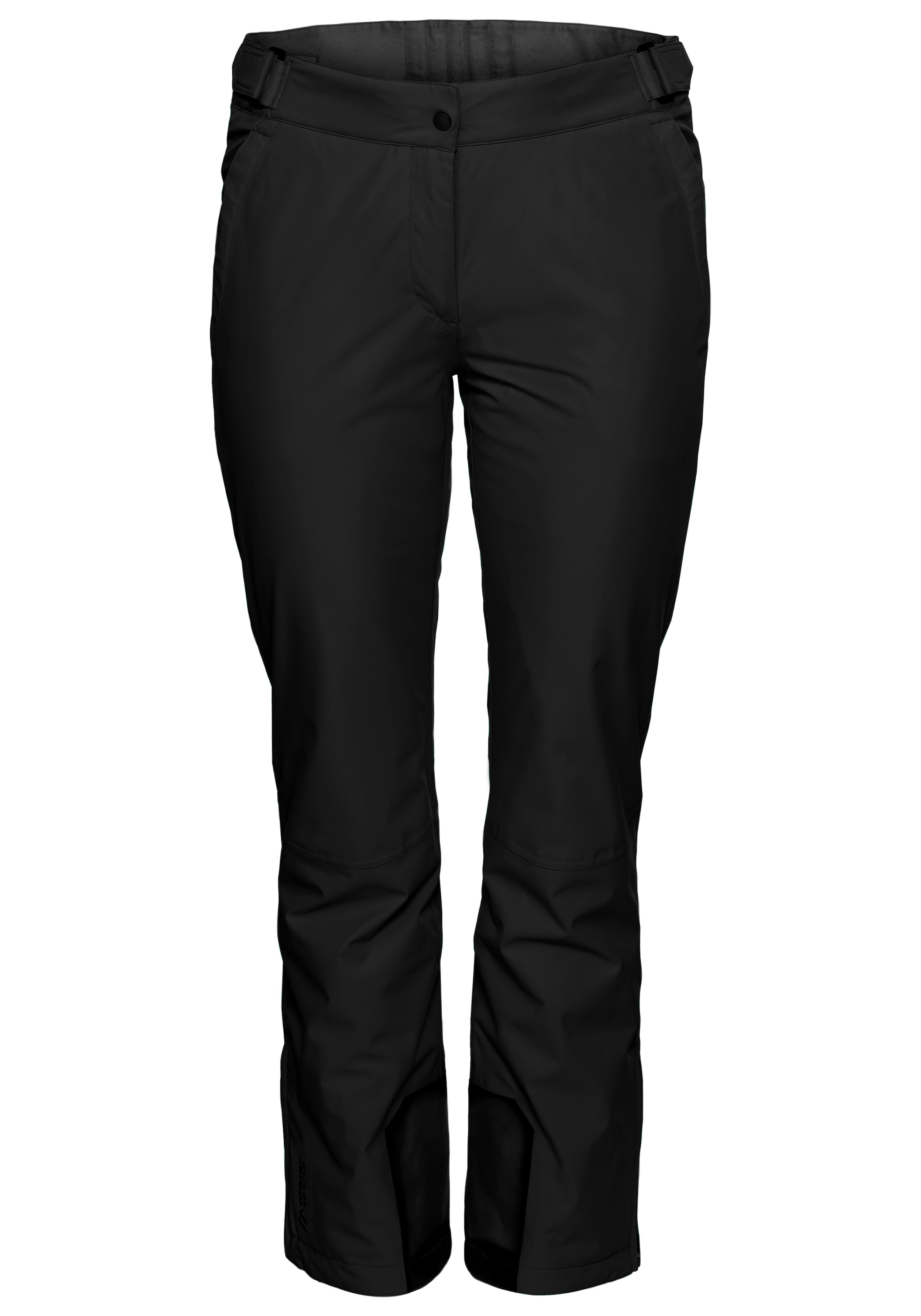 Maier Sports Regular Outdoorhose in Schwarz: Vorderseite