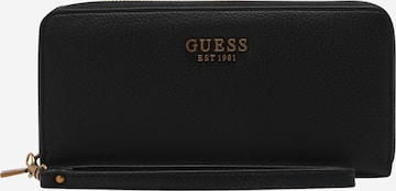 GUESS Wallet 'Zed' in Black: front