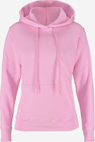 FRUIT OF THE LOOM Sweatshirt in Pink: front