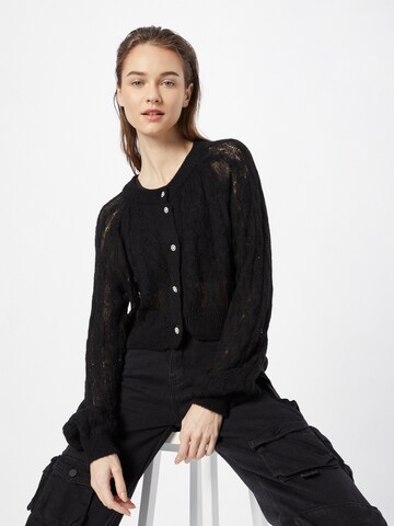 Lindex Knit Cardigan 'Ruth' in Black: front