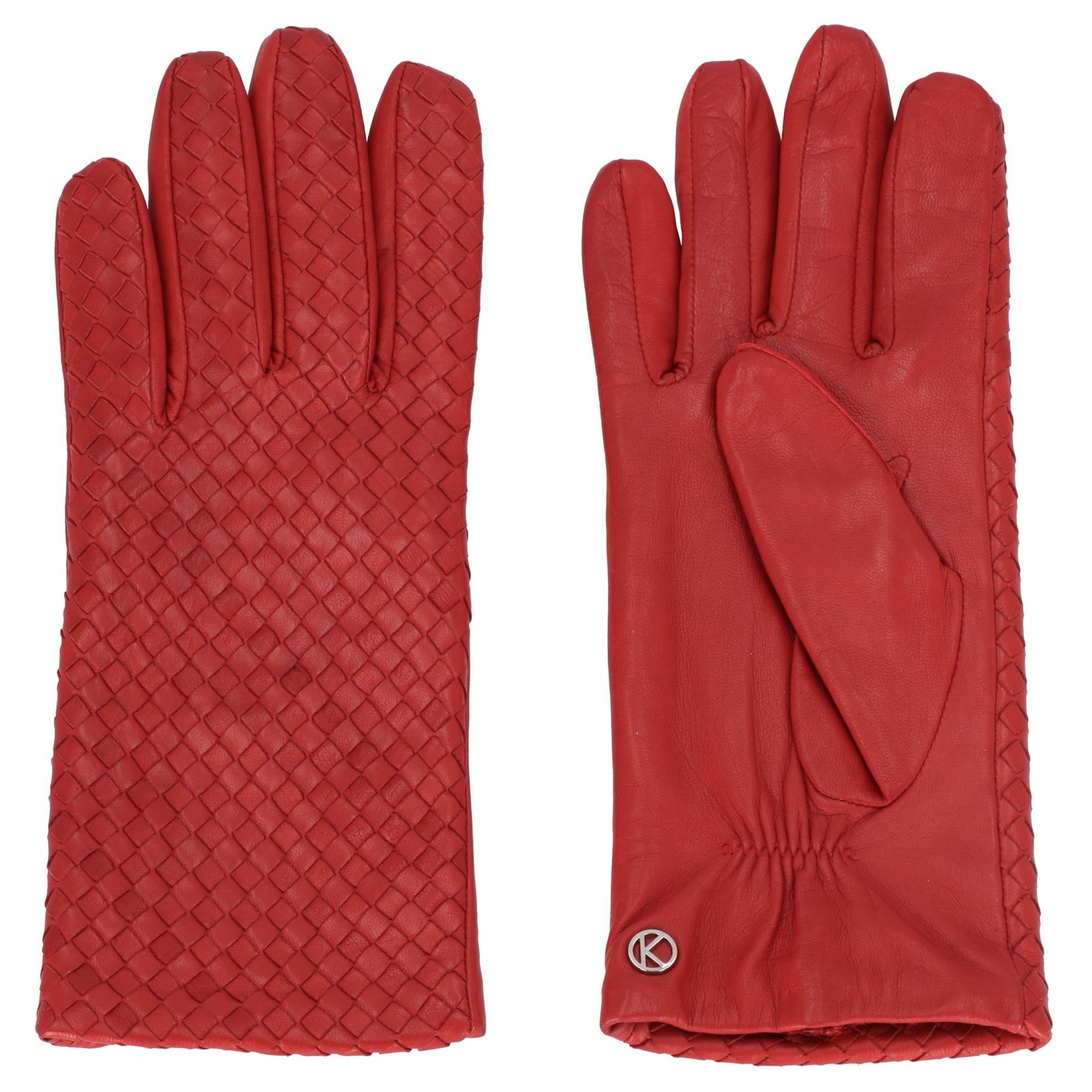 KESSLER Full Finger Gloves 'Mila' in Red